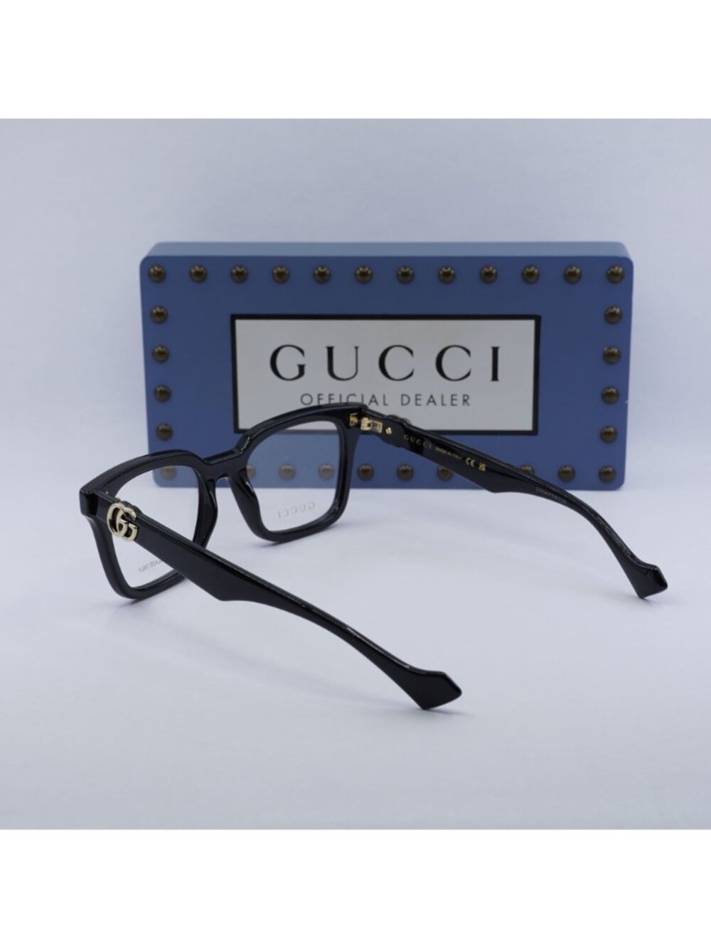 Gucci GG1728O 001 Square Eyeglasses 51mm - Black - Picture 5 of 12